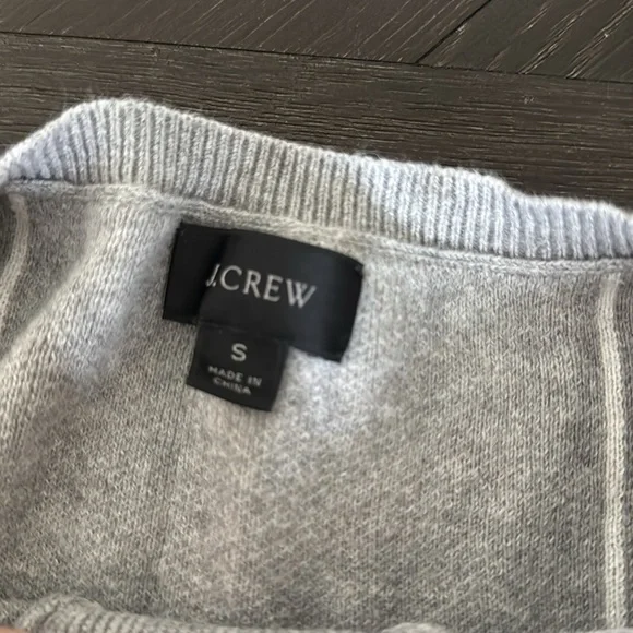 J. Crew Men's Crewneck Sweater in Gray and Navy